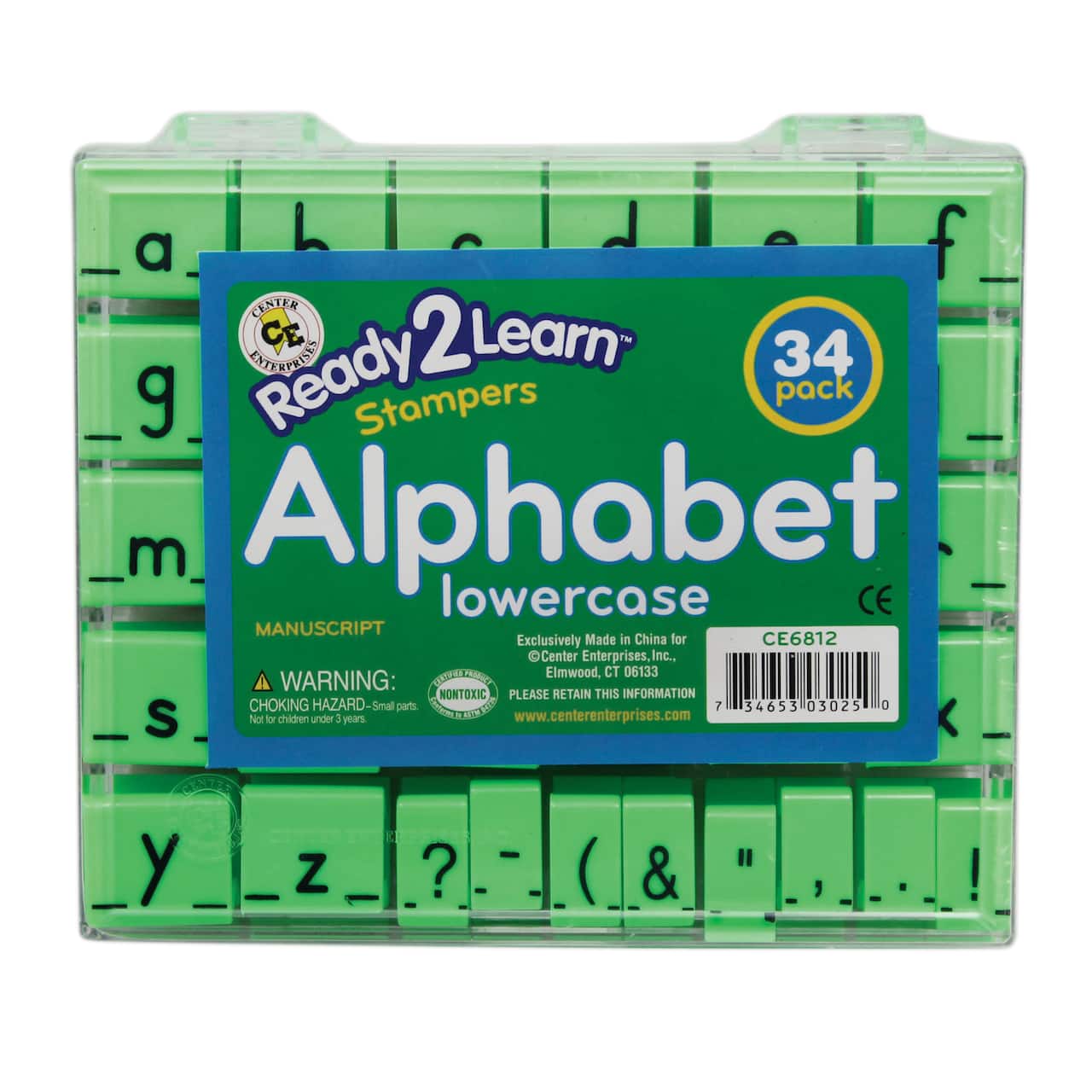 Ready2Learn™ 1 Manuscript Alphabet Stamps, Lowercase, 34/Pack
